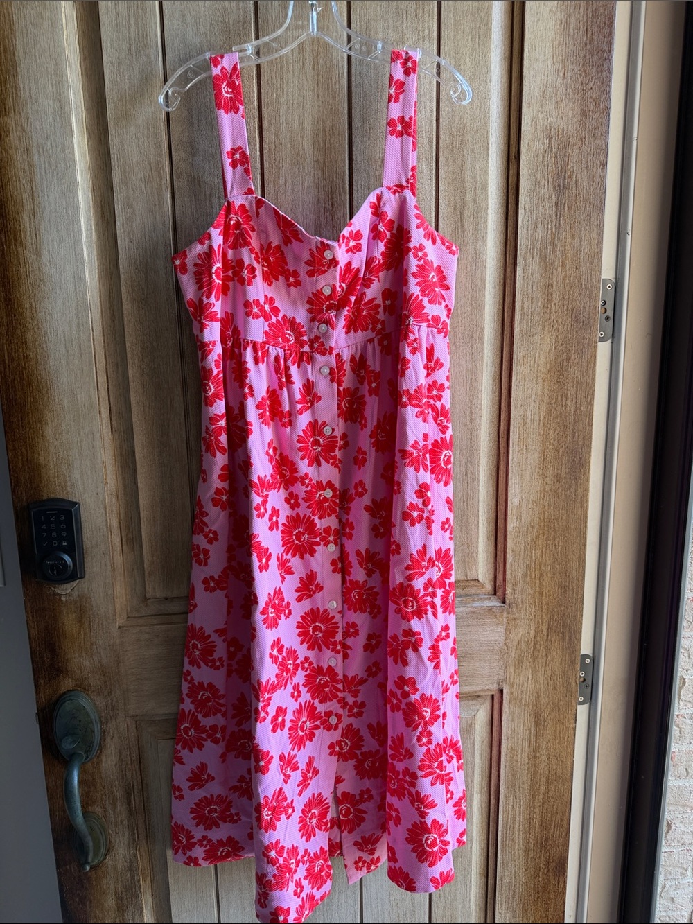 Draper James Pink & Red Floral Sundress
